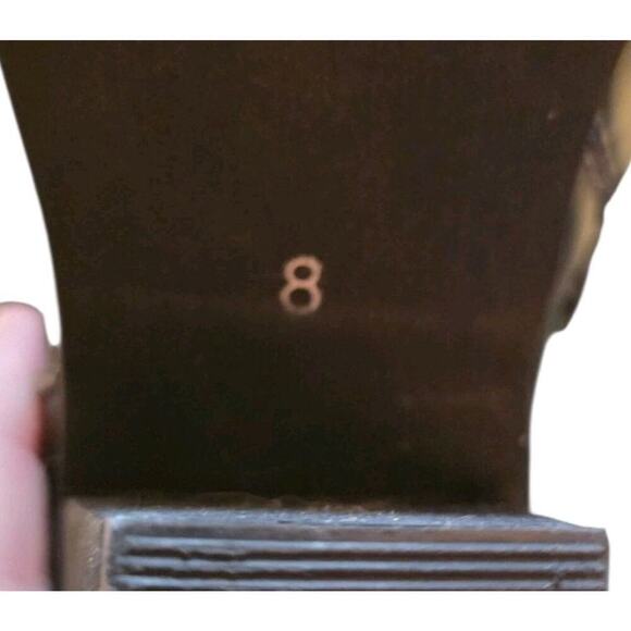 J. Mark Black Ankle Boots Size 8 Zips Side Buckles - Picture 7 of 8